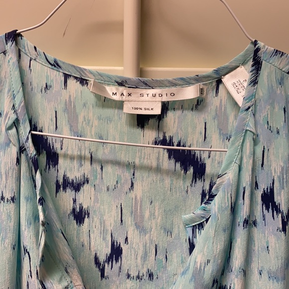 Max Studio Silk Blouse - Picture 2 of 3